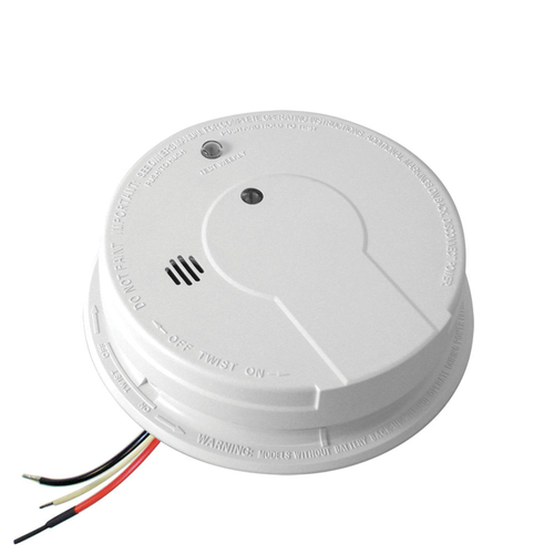Smoke Detector Hard-Wired w/Battery Back-up Photoelectric