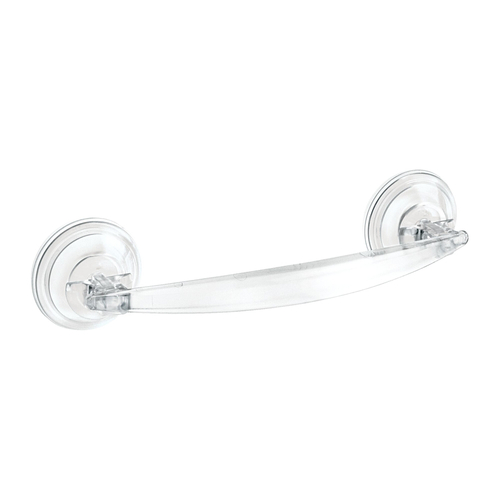iDesign 52620 Towel Bar Power Lock Clear 9-1/2" L Plastic Clear