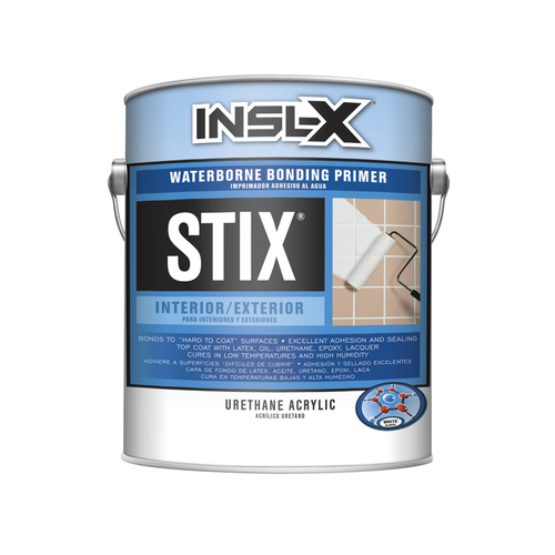 Insl-X SXA110099-01 Bonding Primer Stix White Flat Water-Based Acrylic Urethane 1 gal White