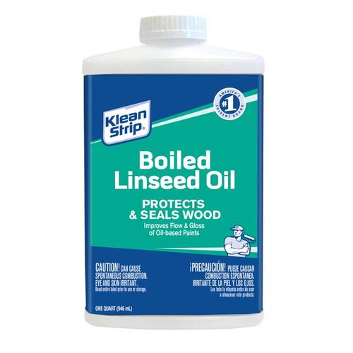 Boiled Linseed Oil Transparent Clear Oil-Based Linseed Oil Modified Alkyd 1 qt Clear