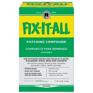 Custom Building Products Fix-It-All Patching Compound 4.5 lb Custom Building Products Fix-It-All Patching Compound 4.5 lb