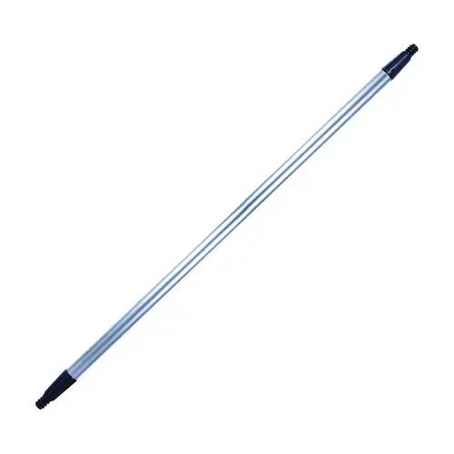 Dual Head Handle PoleExtension Handle Telescoping 4 ft. L X 1" D Aluminum Silver Silver