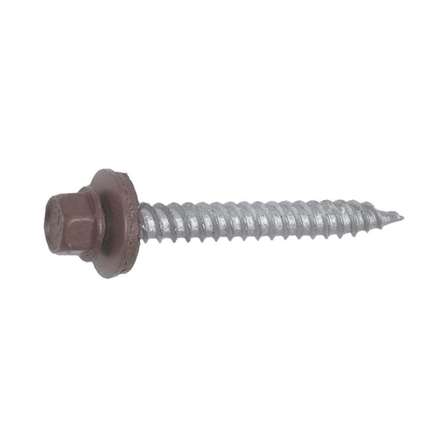 Grip-Rite NHWNW91121BRN Screws w/Washers Pro-Twist No. 9 Sizes X 1-1/2 ...