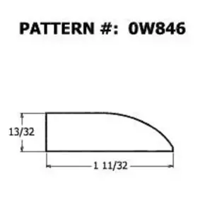 Alexandria Moulding 13/32 in. H X 8 ft. L Unfinished Natural Pine Ranch Molding