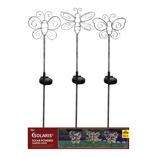 Outdoor Garden Stake Assorted Metal 34" H Assorted