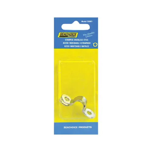 Seachoice 28801 Eye Straps Stainless Steel 1-5/8" L X 3/8" W Silver Pair