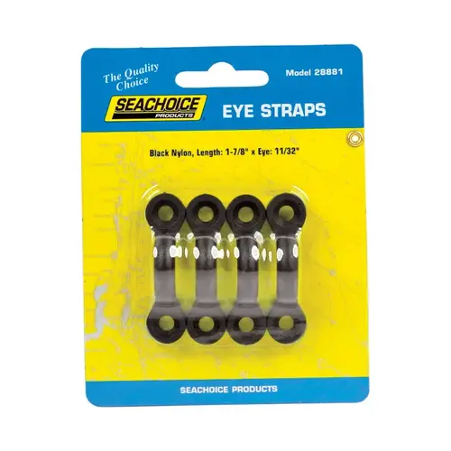 Eye Straps Polished Nylon 1-7/8" L X 11/32" W Polished