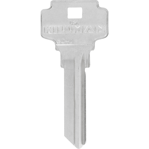 Key Blank KeyKrafter Universal House 2028 SC4D Single For Schlage Locks Silver - pack of 4