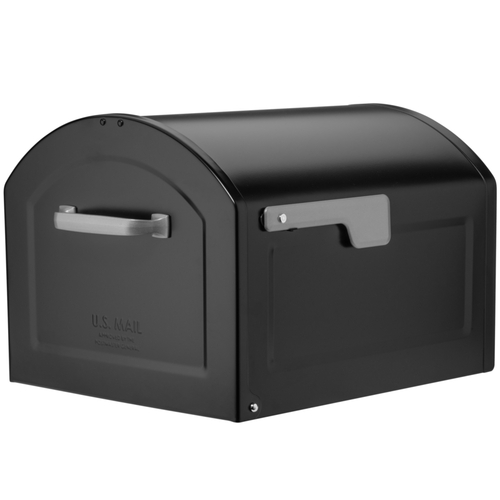 Architectural Mailboxes 950020B-10 Mailbox Centennial Galvanized Steel Post Mount Black Powder Coated