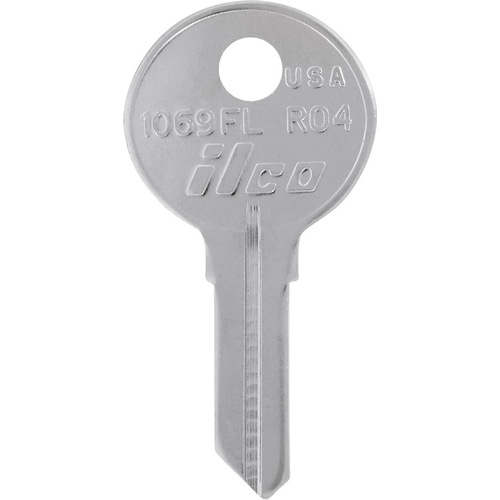 Key Blank Rockford House/Office Single Silver