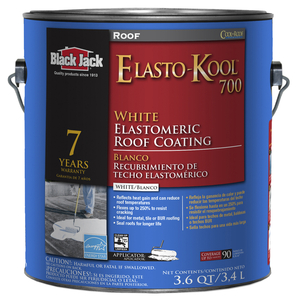 Black Jack 5527-1-20 Roof Coating Elasto-Kool 700 Gloss White Acrylic 1 gal White