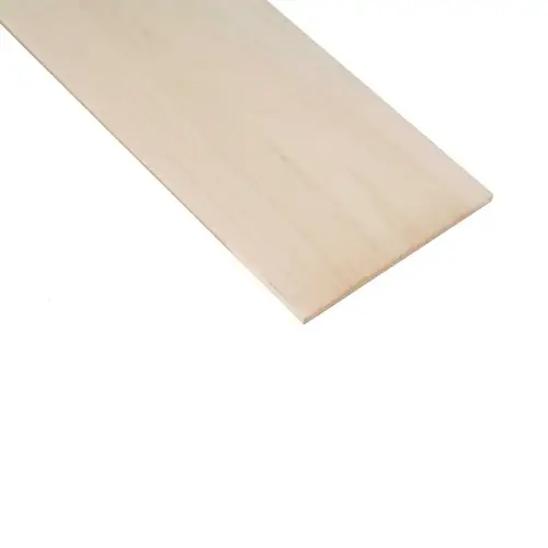 Board 1/4" X 4" W X 4 ft. L Poplar #2/BTR Grade