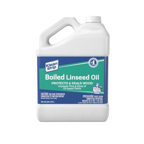 Boiled Linseed Oil Transparent Clear Oil-Based Linseed Oil Modified Alkyd 1 gal Clear - pack of 4