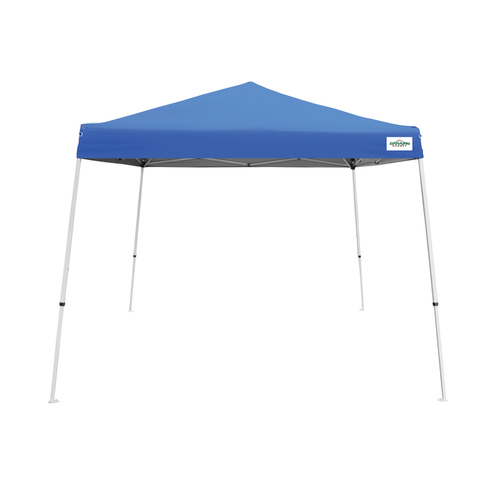 Canopy, 10 ft L, 10 ft W, 9.2 in H, Steel Frame, Polyester Canopy, Blue Canopy