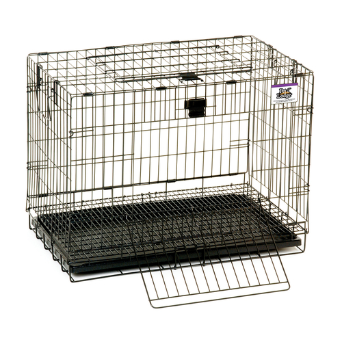Rabbit Cage, 16 in W, 25 in D, 19 in H, Metal/Plastic