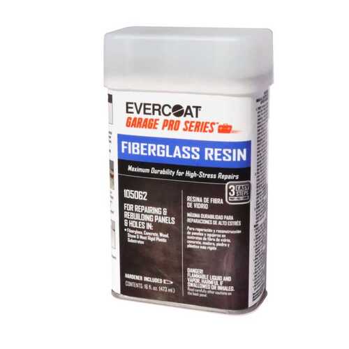 Evercoat 105062 Fiberglass Resin Garage Pro Series 16 oz