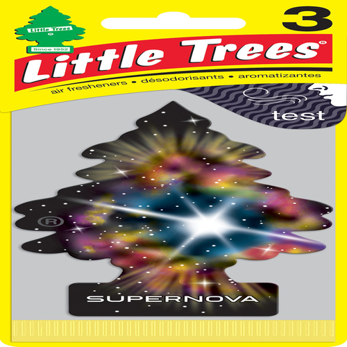 Air Freshener Multicolored Supernova 3 Multicolored - pack of 8