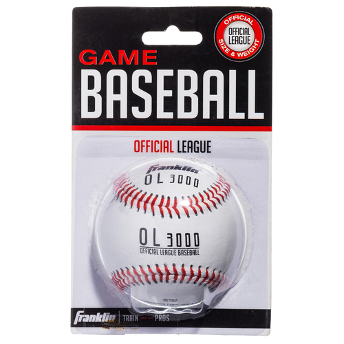 Baseball Official League White Leather 2.75" White