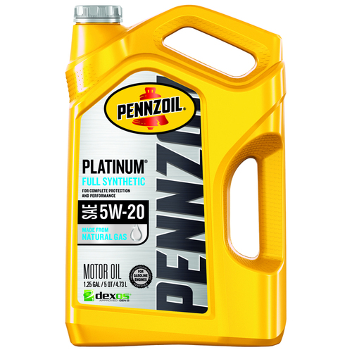 PENNZOIL 550046122-XCP3 Motor Oil Platinum 5W-20 Gasoline Synthetic 5 qt - pack of 3