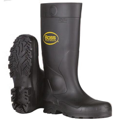 Boots Unisex PVC Black 8 US Waterproof 1 pair 16" Black