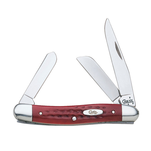 Pocket Knife Med Stockman Red Stainless Steel 3.5"