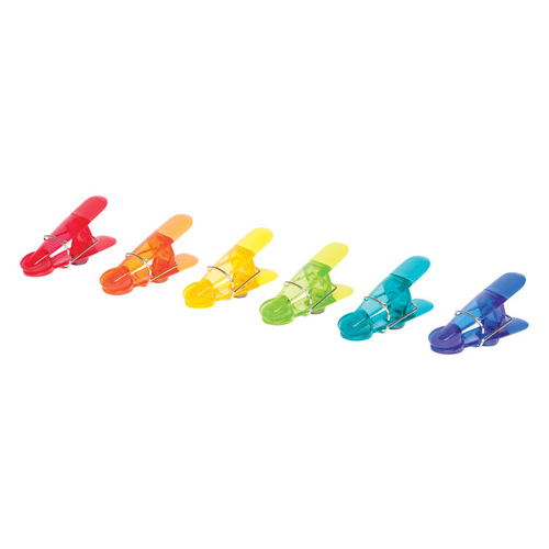 Magnetic Bag Clips Assorted ABS/TPR Assorted - pack of 12