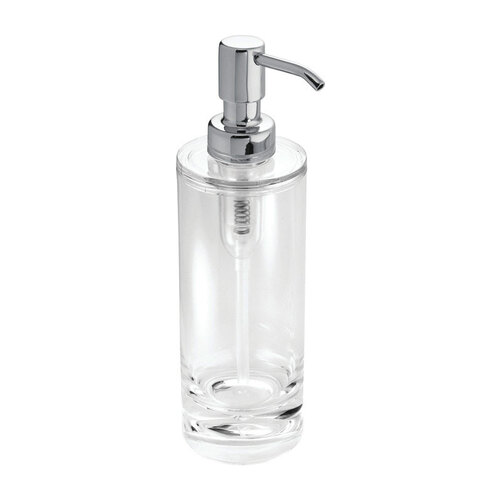 iDesign 55220 Soap Pump Eva Chrome Clear/Silver Acrylic Chrome