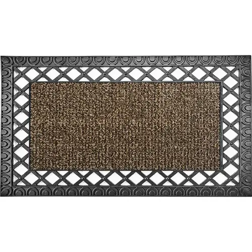 GrassWorx 10376405 Door Mat 30" L X 18" W Sand French Quarter Indoor and Outdoor AstroTurf Nonslip Sand