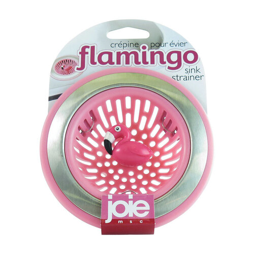 Joie 19900 Sink Strainer Flamingo Pink/Silver Plastic/Stainless Steel Pink/Silver