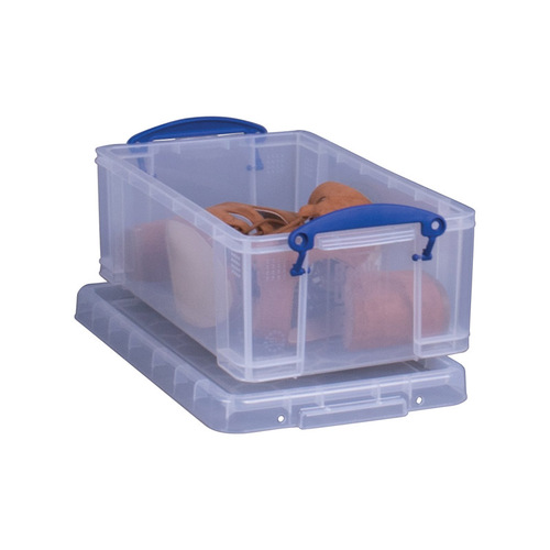 Storage Box 5" H X 8" W X 13-3/8" D Stackable Clear