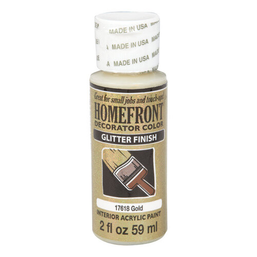 Homefront 17618-XCP3 Hobby Paint Glitter Gold 2 oz Gold - pack of 3