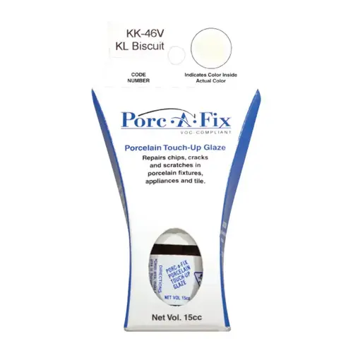 Porc-A-Fix KK-46V Touch-Up Glaze Porcelain Kohler Biscuit 15 cc Kohler Biscuit