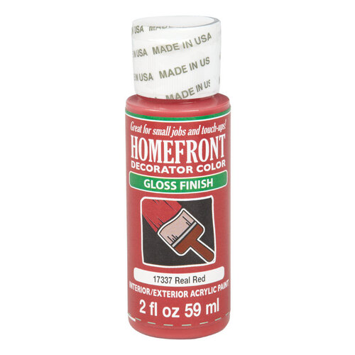 Homefront 17337-XCP3 Hobby Paint Gloss Real Red 2 oz Real Red - pack of 3