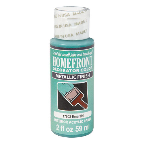 Homefront 17603 Hobby Paint Metallic Emerald 2 oz Emerald