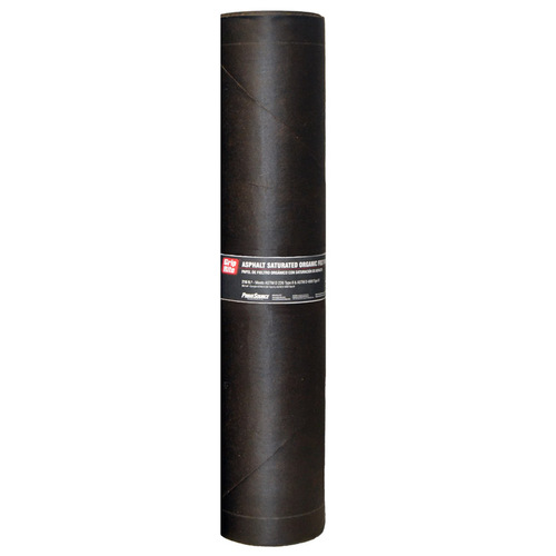 Grip-Rite FLT30D4869 Saturated Organic Felt Paper 3 ft. W X 72 ft. L Asphalt Smooth 30 lb Black Black