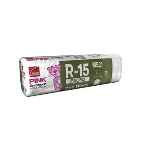 Owens Corning Eco Touch 15 in. W X 93 in. L 21 Kraft Faced Fiberglass Insulation Batt 67.81 sq ft Owens Corning Eco Touch 15 in. W X 93 in. L 21 Kraft Faced Fiberglass Insulation Batt 67.81 sq ft