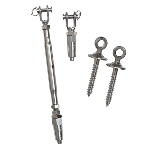 Hardware Kit 0" H X 0" W X 0" L Stainless Steel Silver