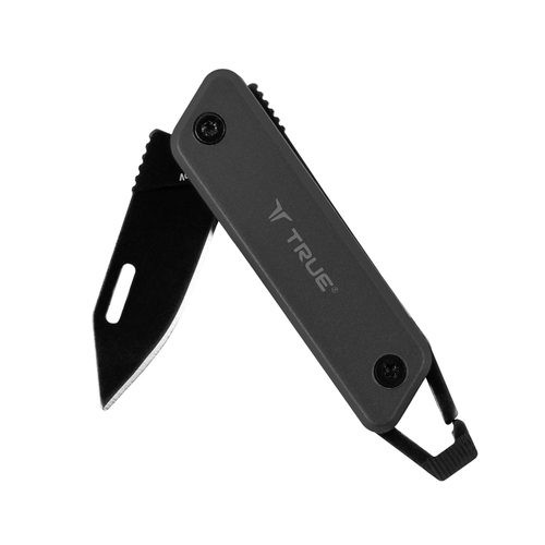 True TRU-KNF-0002 Folding Knife Gray 8CR13MOV Stainless Steel 4.5"