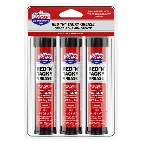 Lucas Oil Products 10318 Grease Stick Red "N" Tacky Multi-Purpose 3 oz