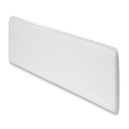 Side Splash Cultured Marble 22" W X 1" D White Gloss