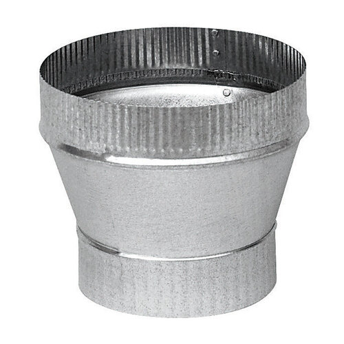 Stove Pipe Increa 3" D X 5" D Galvanized Steel Gray