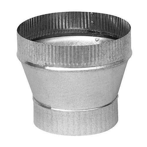 Stove Pipe Increa 3" D X 6" D Galvanized Steel Gray