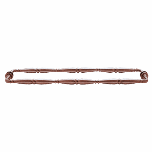 Antique Brushed Copper Victorian Style 24" Back-to-Back Towel Bar