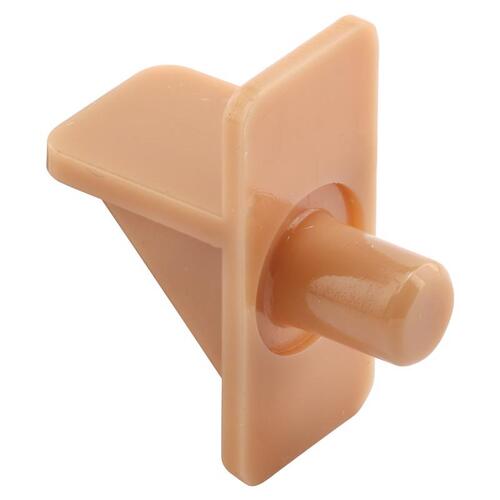 Shelf Support Peg Beige Plastic 1/4"ch Ga. 1" L 5 lb Beige