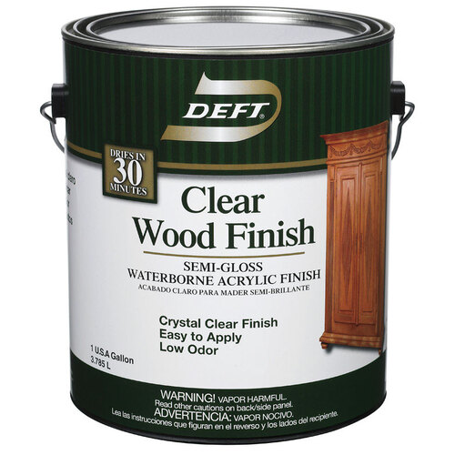 Deft DFT108/01 Finish and Sealer SemiGloss Clear WaterBased Acrylic 1