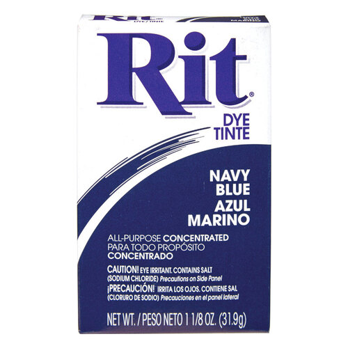 Rit 83301 Dye 1.13 oz Navy Blue For Fabric Navy Blue