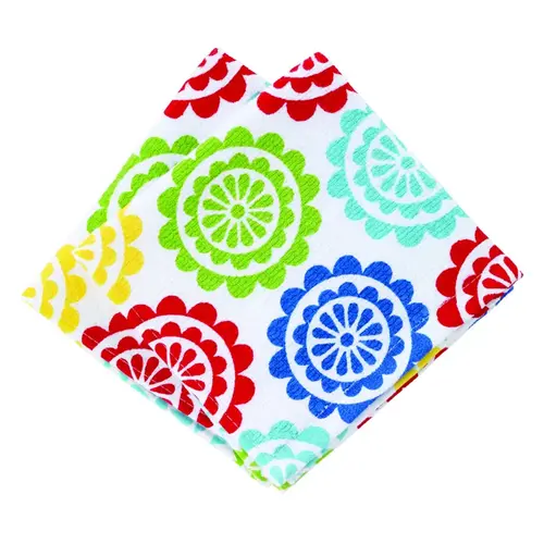 Dish Cloth Multicolored Cotton Medallion Multicolore - 2 per pack x3 packs