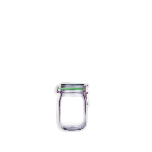 KIKKERLAND CU145-XS Mason Jar Storage Bag Clear Polyethylene Clear