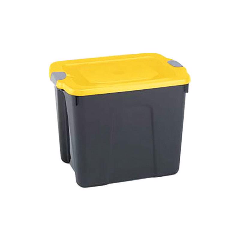 Homz 8520BKYL.08 Storage Tote Durabilt 23.5