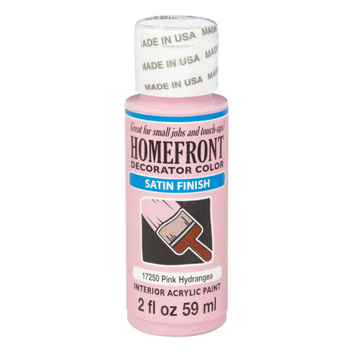 Homefront 17250-XCP3 Hobby Paint Satin Pink Hydrangea 2 oz Pink Hydrangea - pack of 3